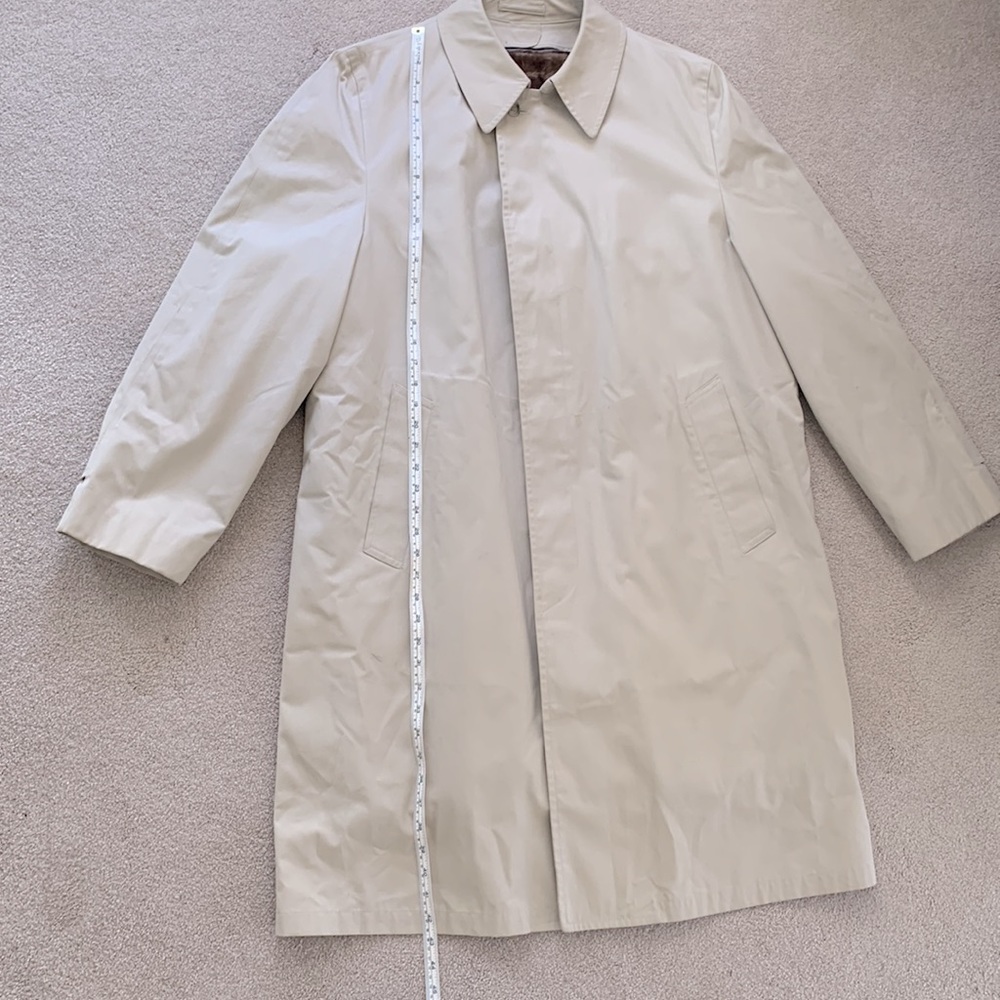 London Fog Vintage Heavy Plush Lined Trench Coat - Picture 13 of 17